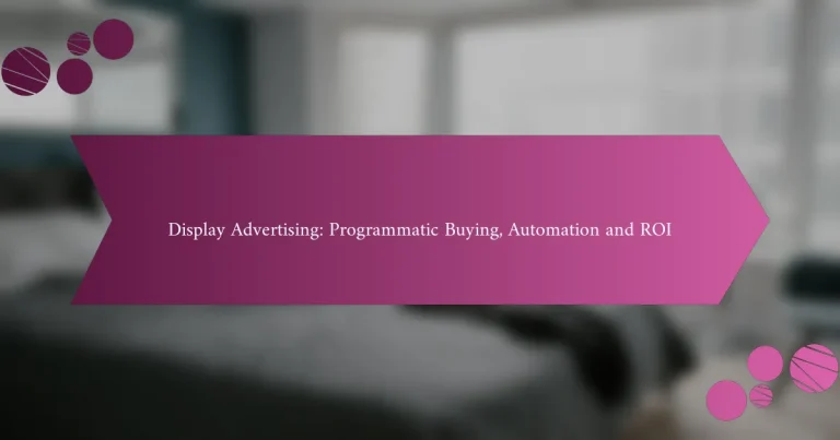 Display Advertising: Programmatic Buying, Automation, and ROI